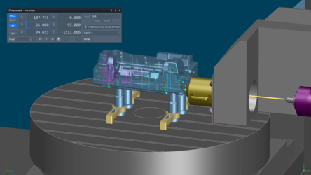 Virtuelle Maschine mit Bohrbuchsen